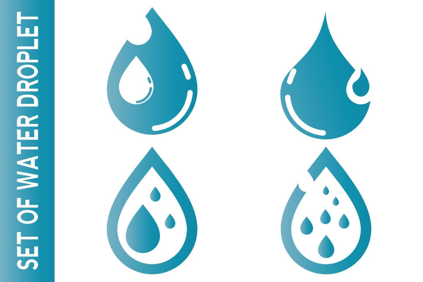 water drop icon for app or website vector