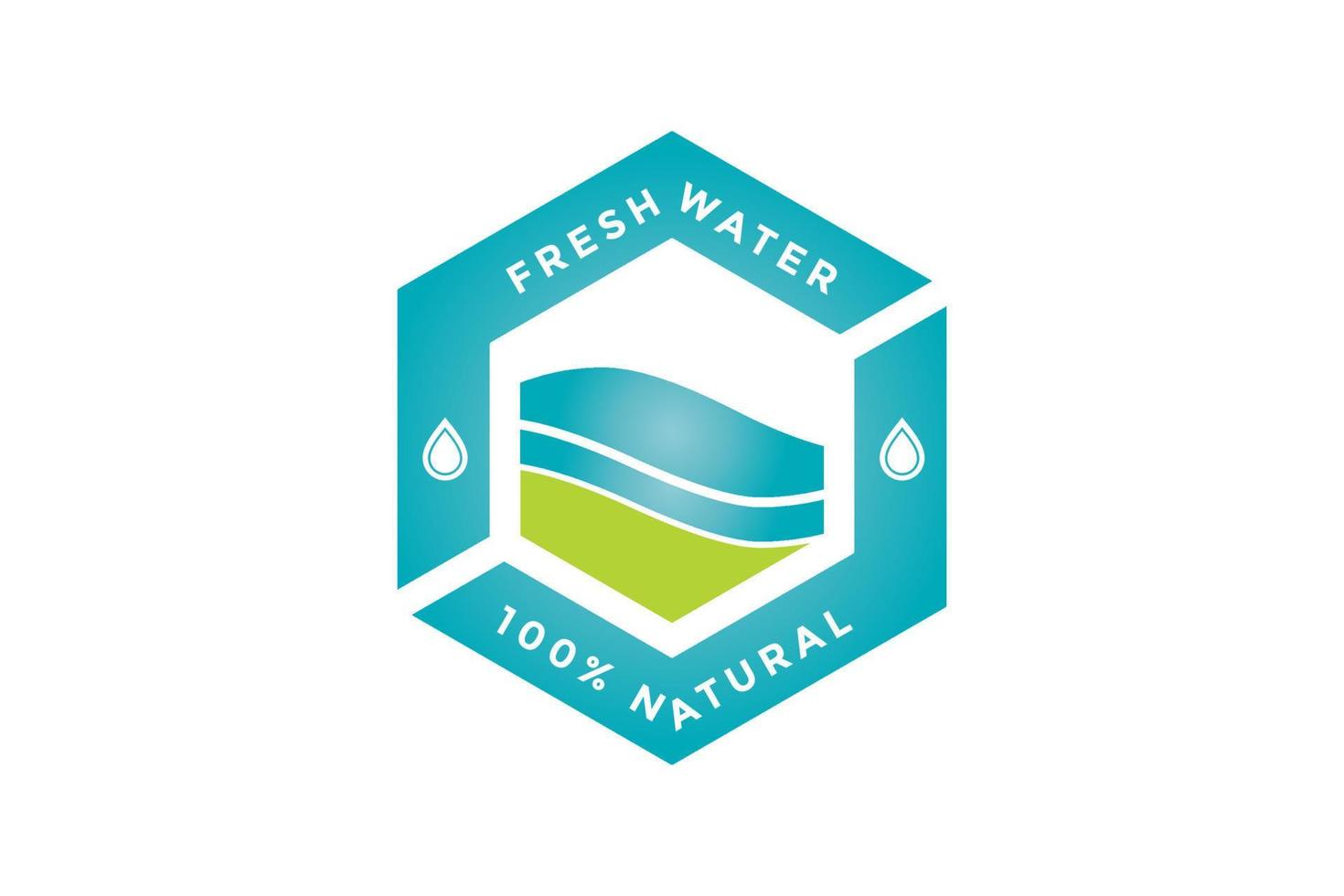 natural water icon. water drop sign. vector