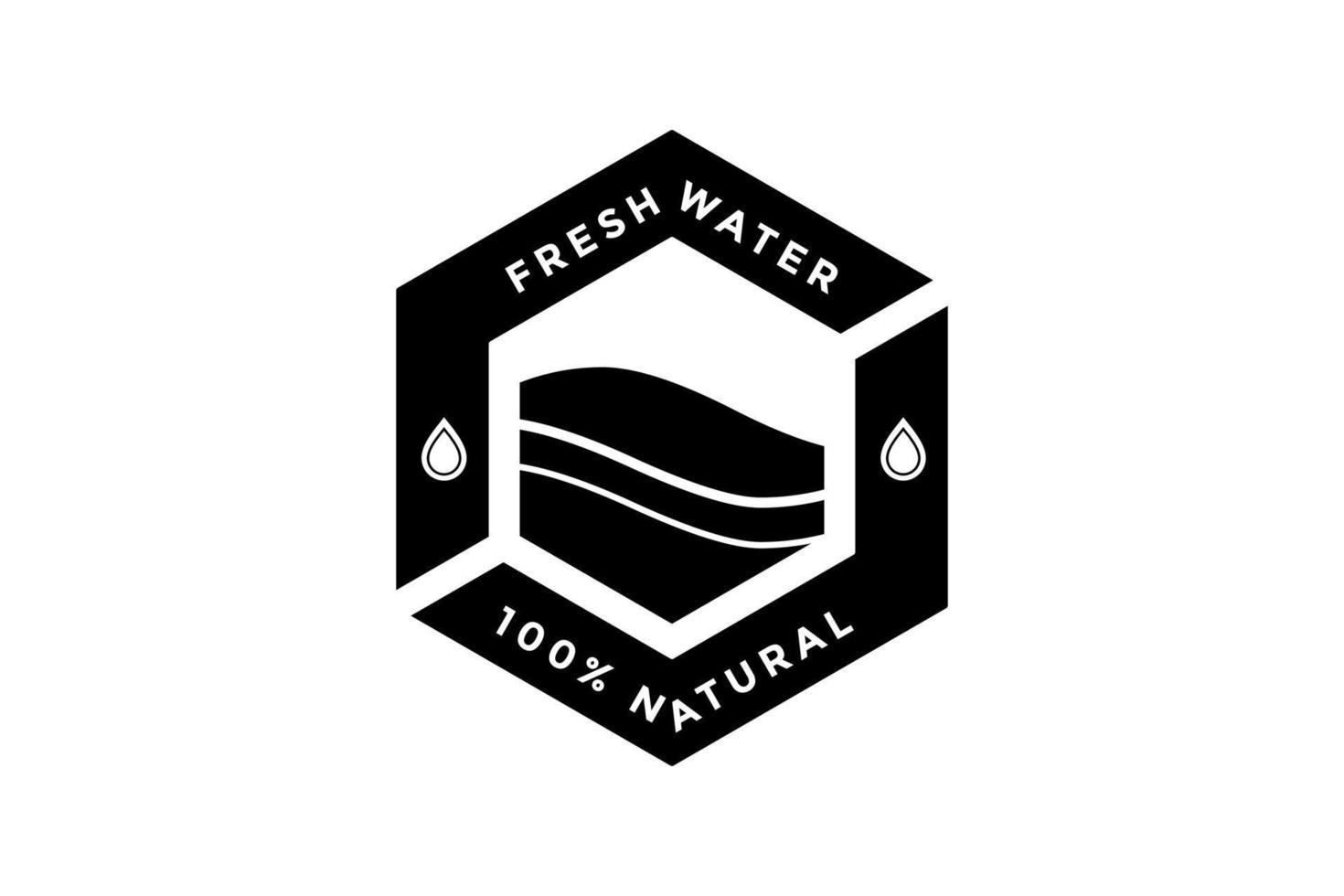 natural water icon. water drop sign. vector