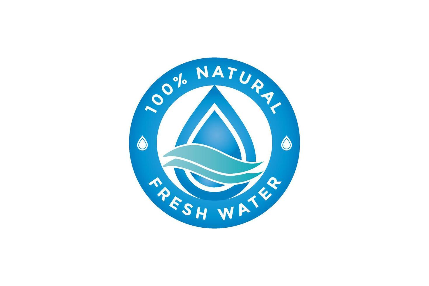 natural water icon. water drop sign. vector