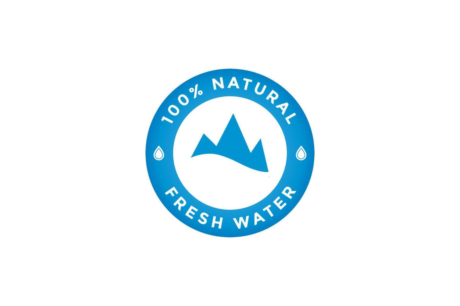 natural water icon. water drop sign. vector