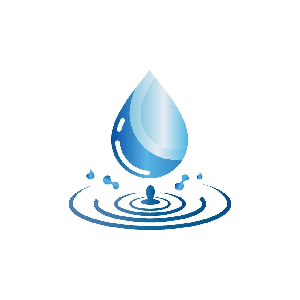 icono de gota de agua para aplicación o sitio web vector