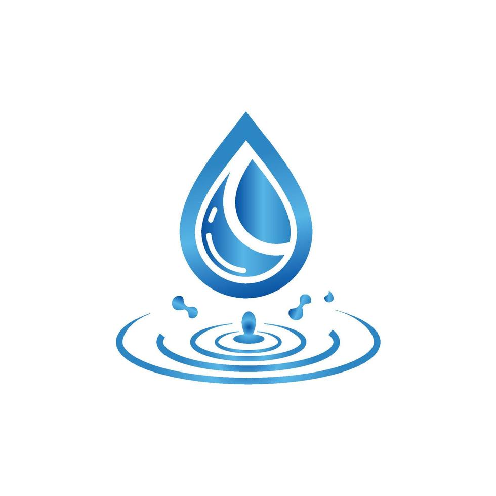 water drop icon for app or website vector