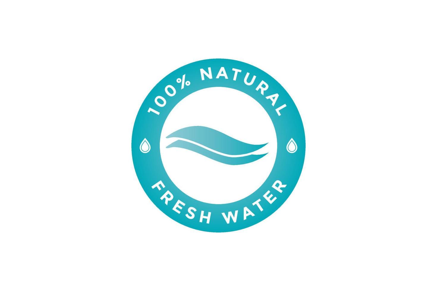 natural water icon. water drop sign. vector