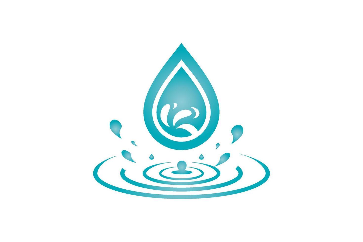 water drop icon for app or website vector