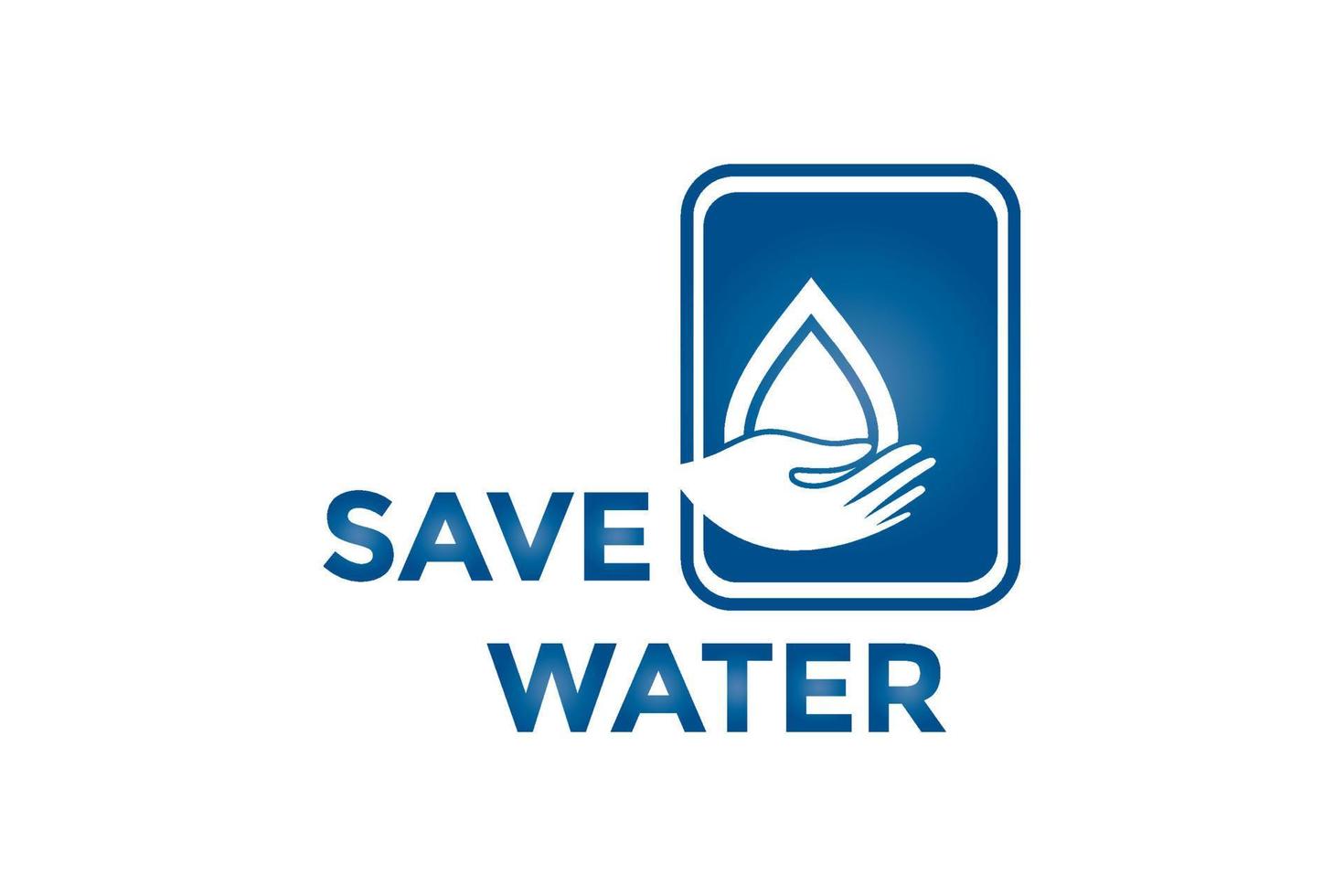 Water saving icon. water drop sign vector