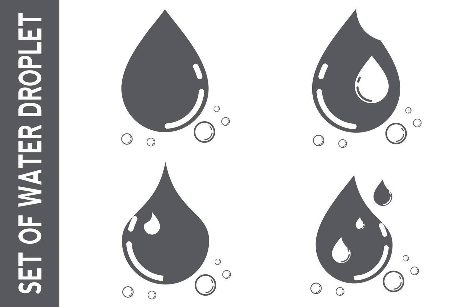 water drop icon for app or website vector