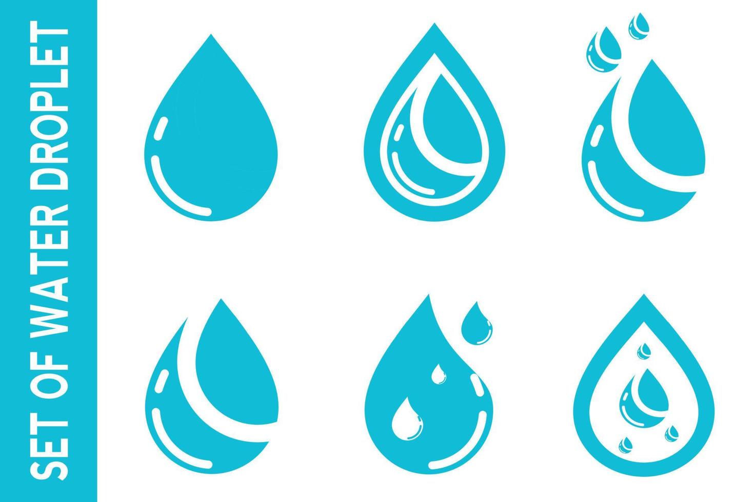 icono de gota de agua para aplicación o sitio web vector