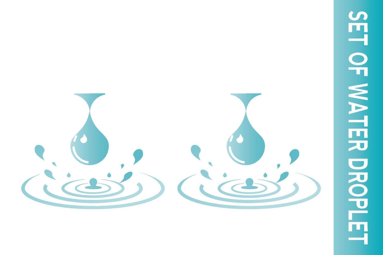 icono de gota de agua para aplicación o sitio web vector