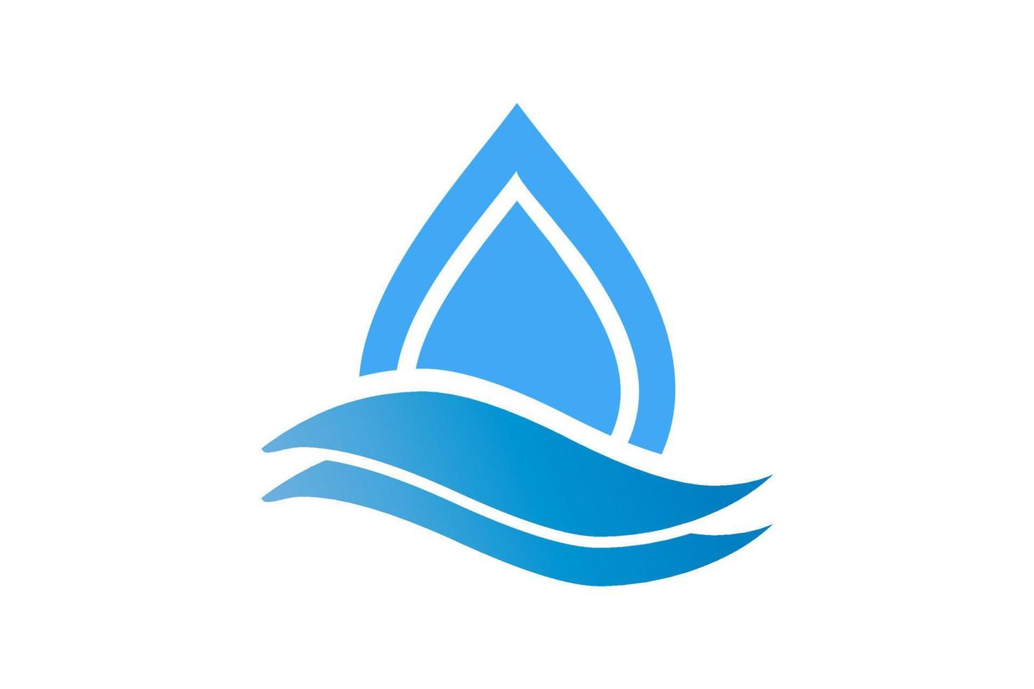 water wave icon. water drop sign. vector illustration elements