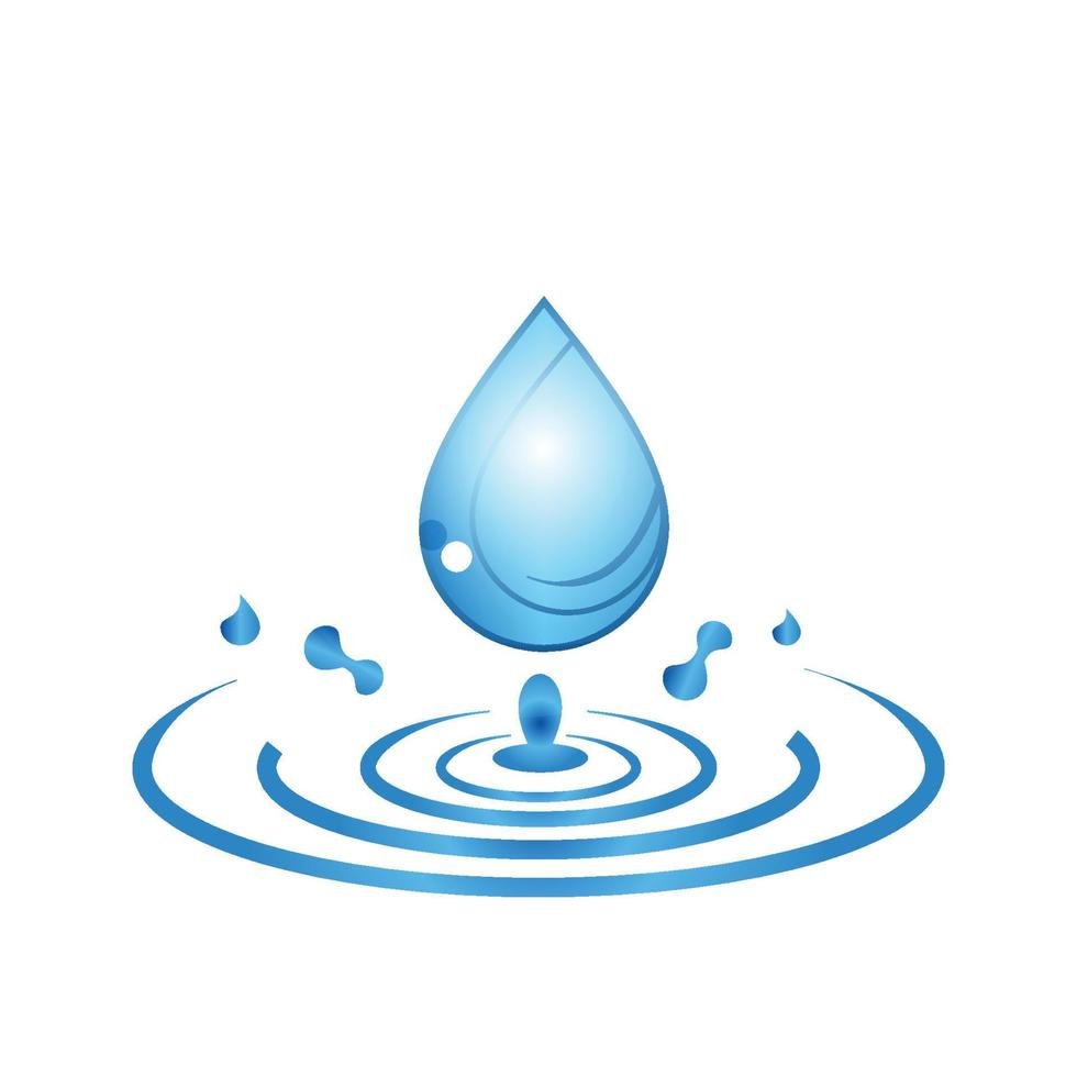 water drop icon for app or website vector