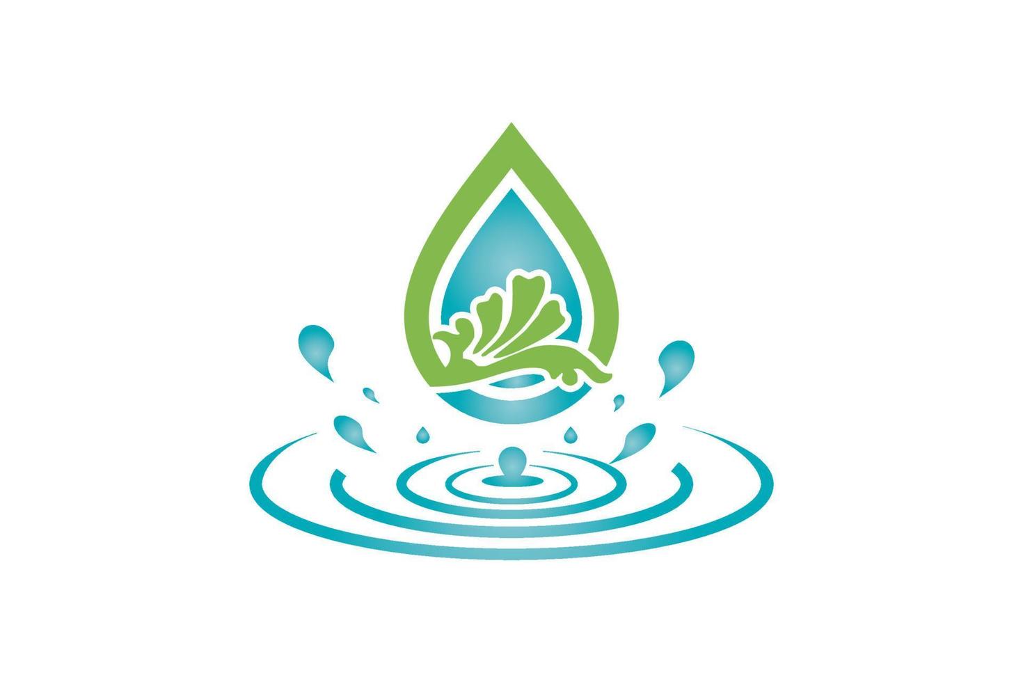 icono de agua natural. señal de gota de agua. elementos de ilustración vectorial vector