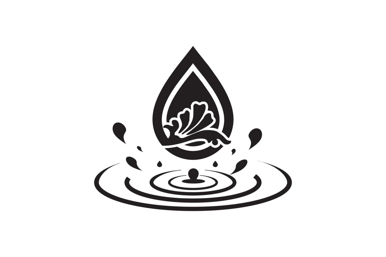 natural water icon. water drop sign. vector illustration elements