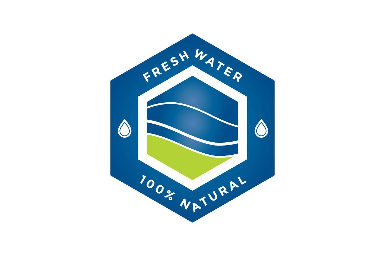 natural water icon. water drop sign. vector