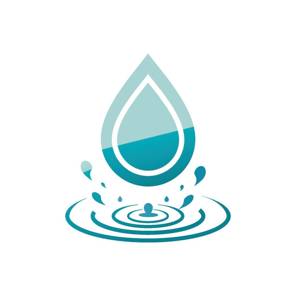 water drop icon for app or website vector