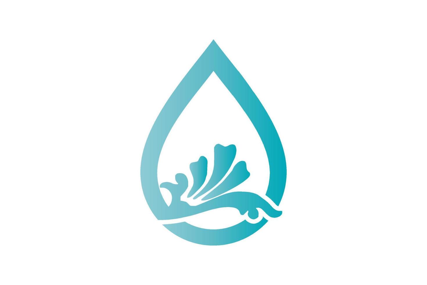 water wave icon. water drop sign. vector illustration elements