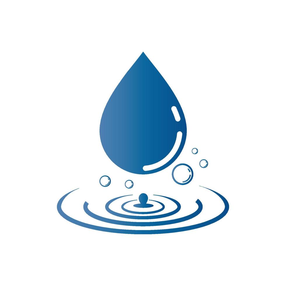 water drop icon for app or website vector