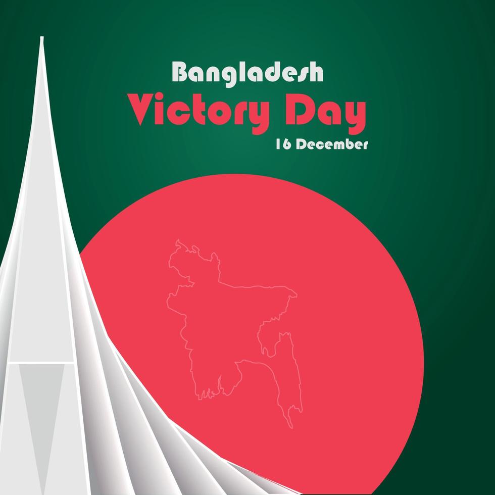 Bangladesh independent and victory day poster design vector