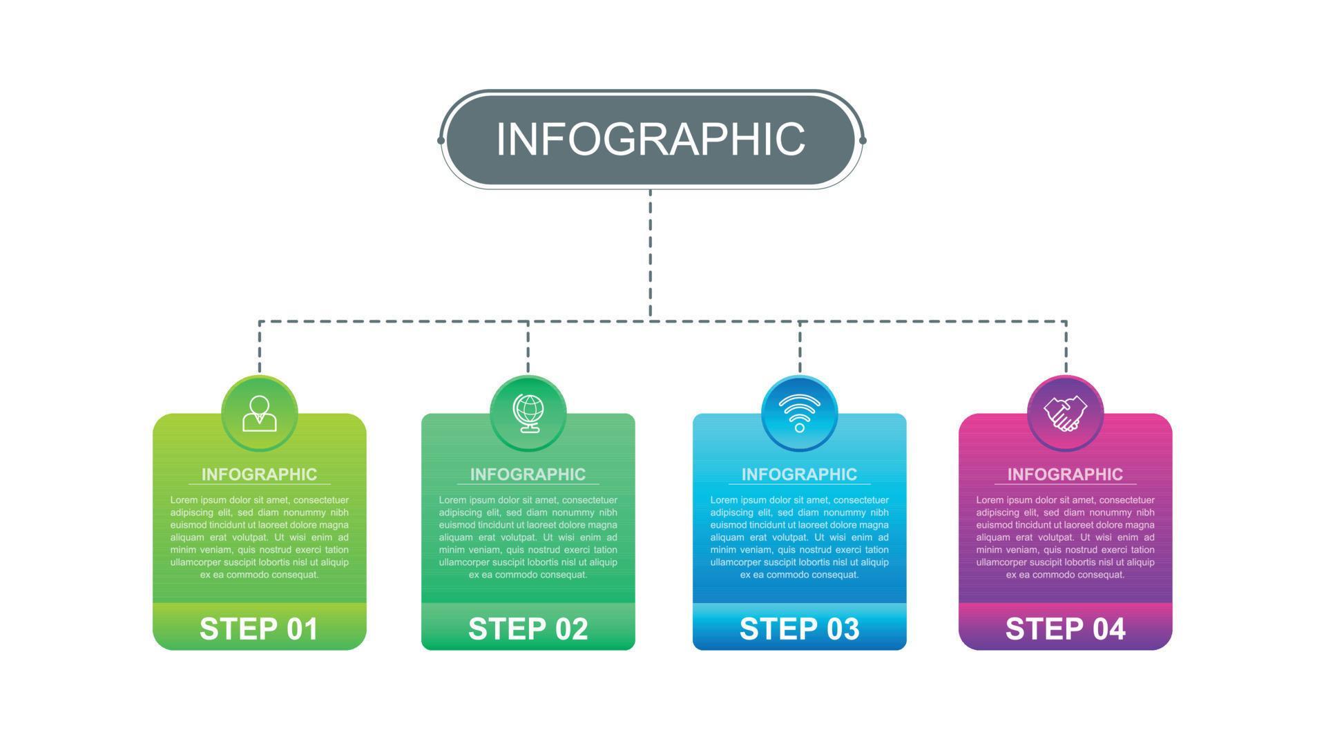 Webvector infographics template for presentation, education, web design