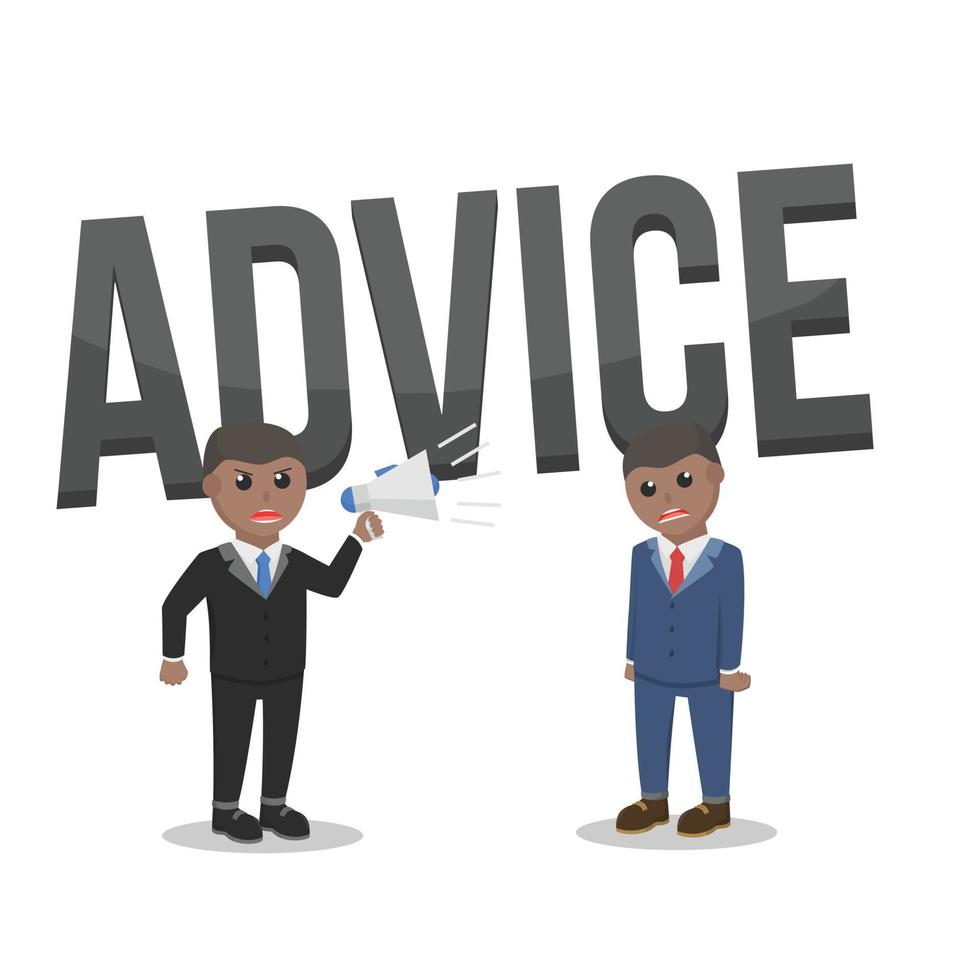 business african advice design character on white background vector