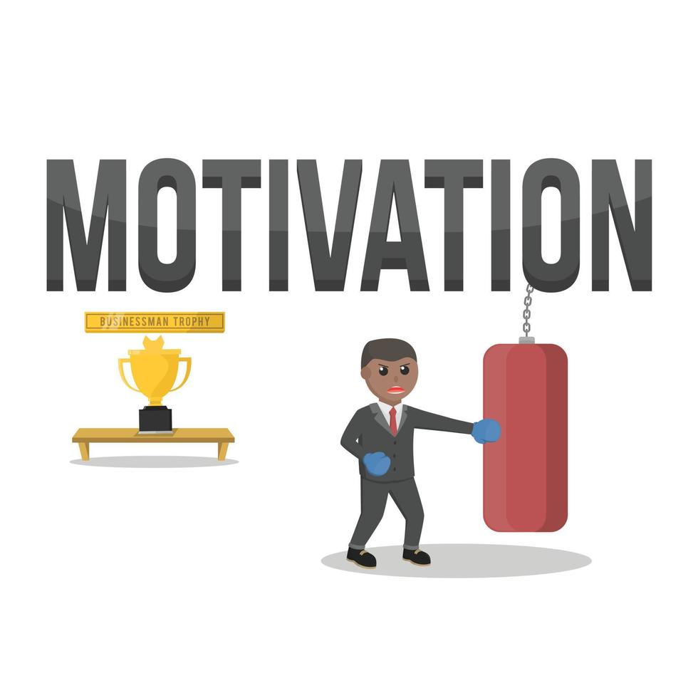 business african motivation design character people vector