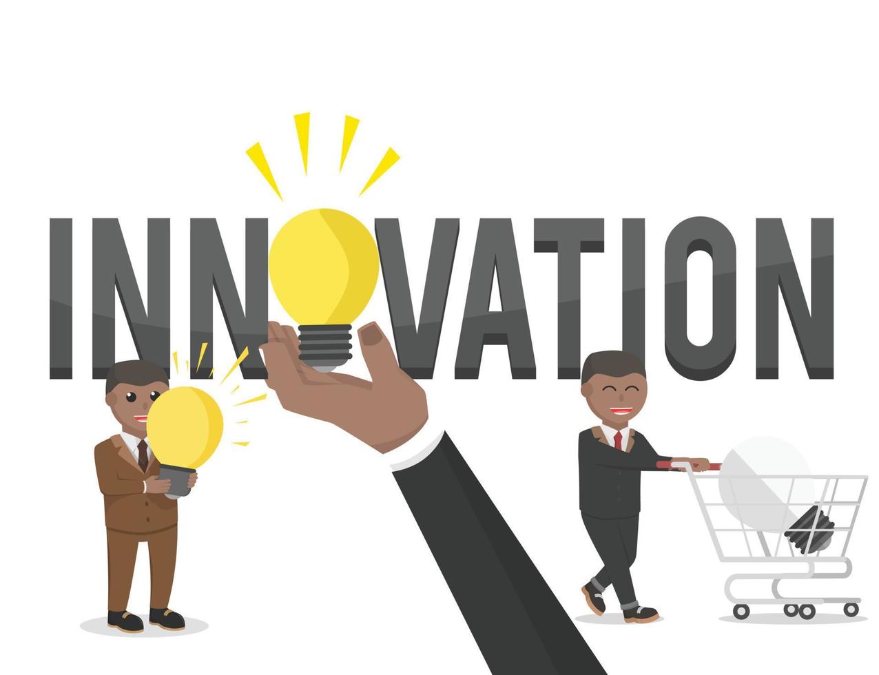 business african innovation character vector