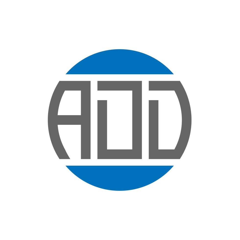 ADD letter logo design on white background. ADD creative initials circle logo concept. ADD letter design. vector
