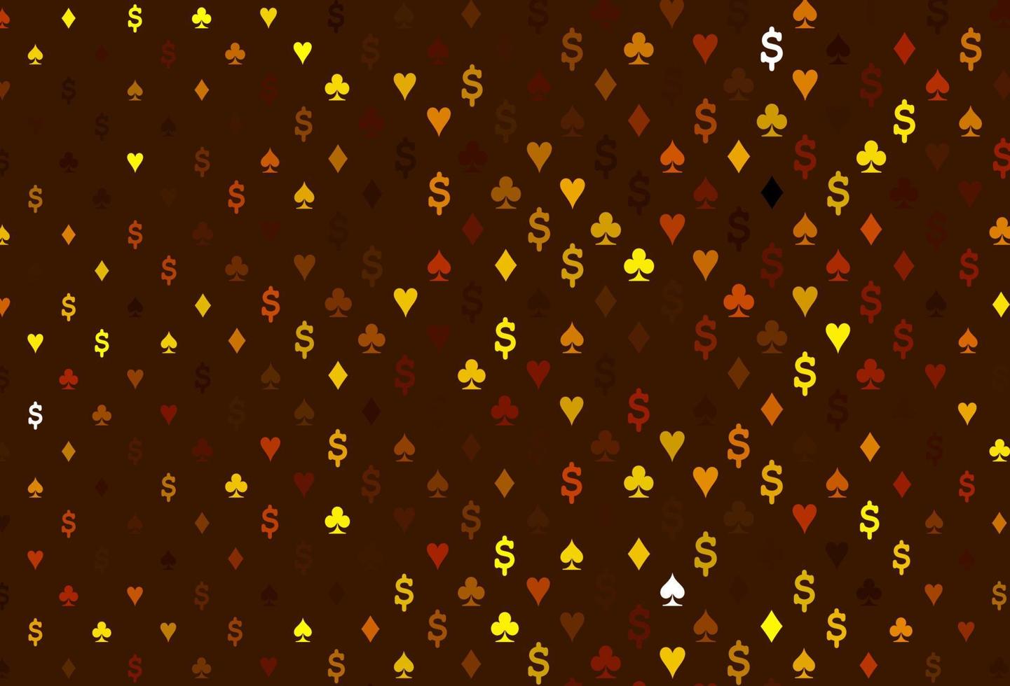 Dark yellow, orange vector layout with elements of cards.