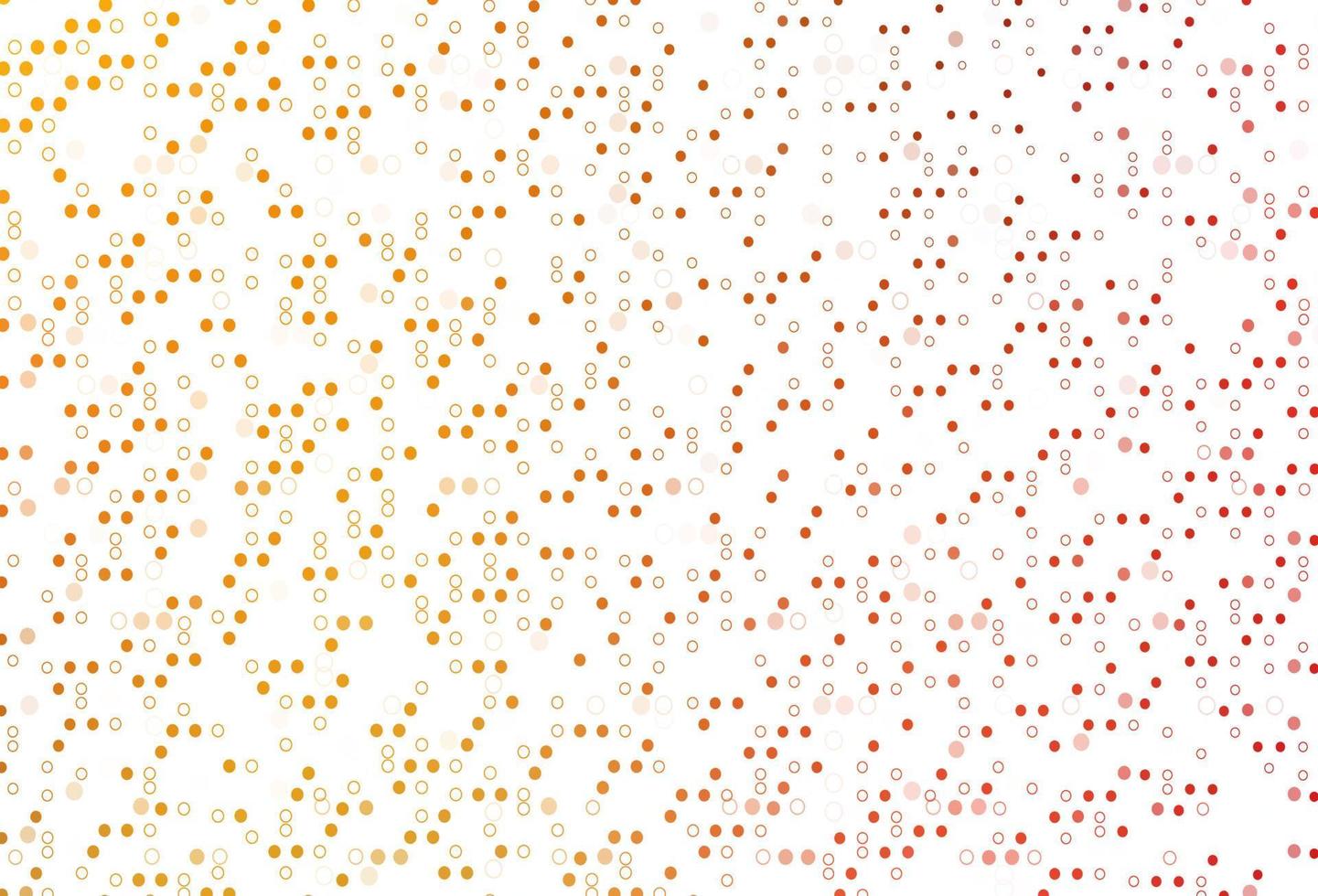 Light Red, Yellow vector pattern with spheres.