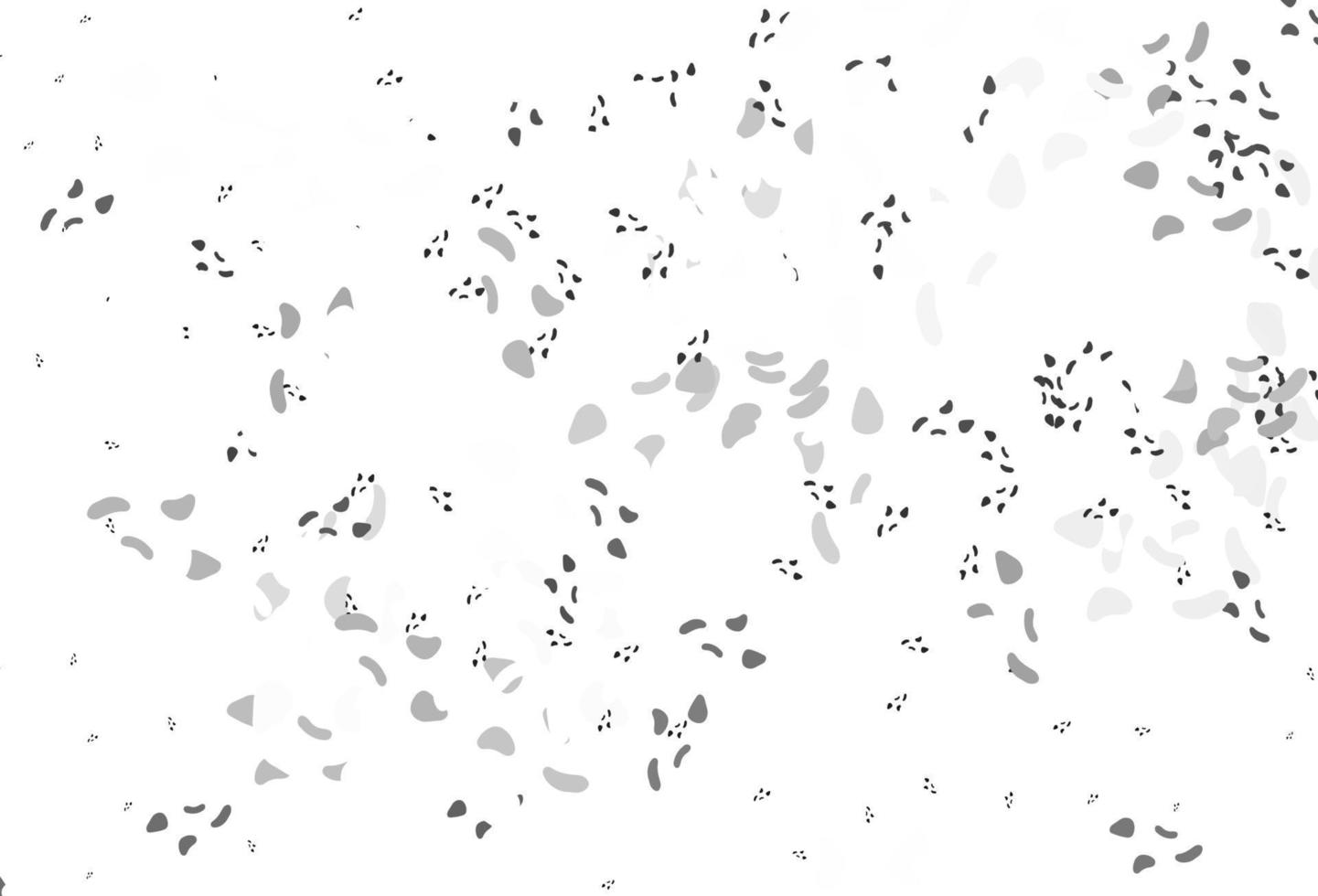 Light silver, gray vector pattern with chaotic shapes.