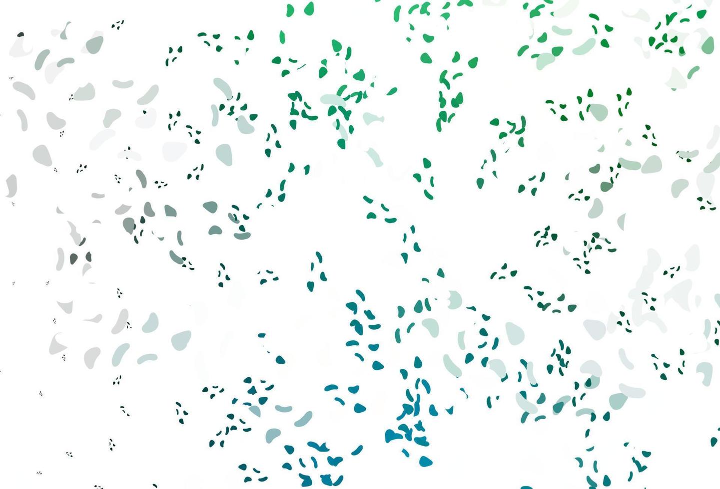 Light blue, green vector template with memphis shapes.