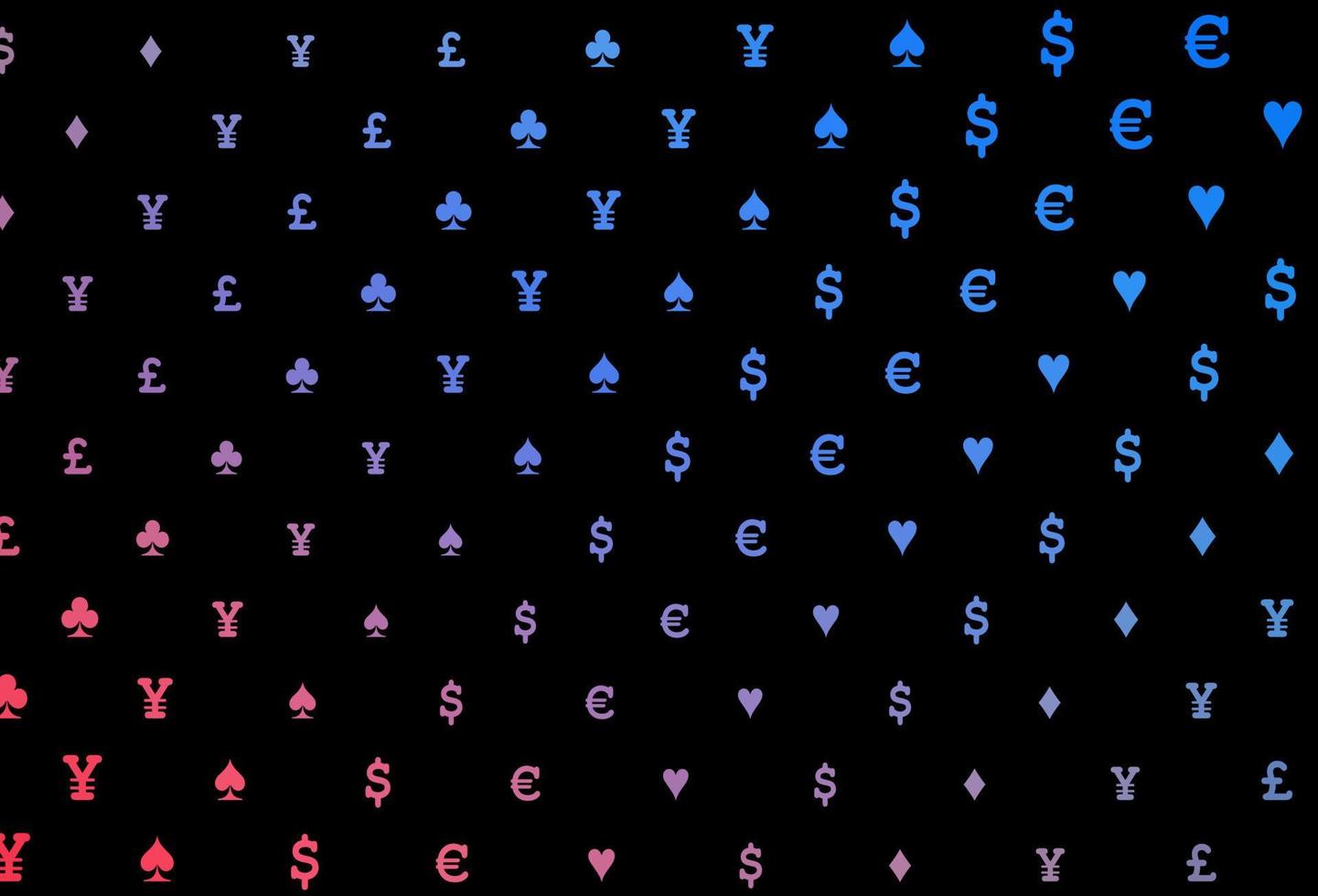 Dark blue, red vector layout with elements of cards.