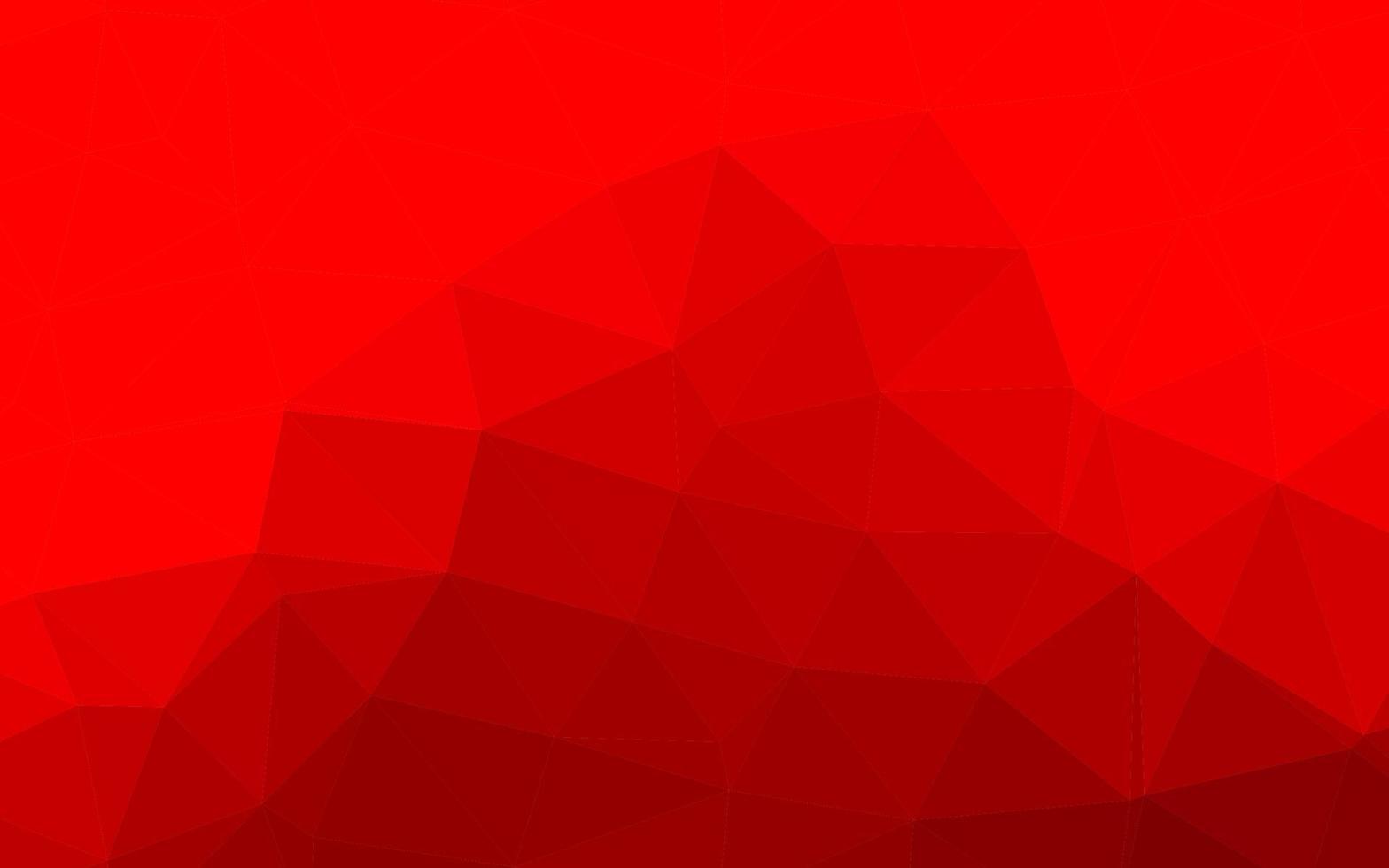 Light Red vector shining triangular background.