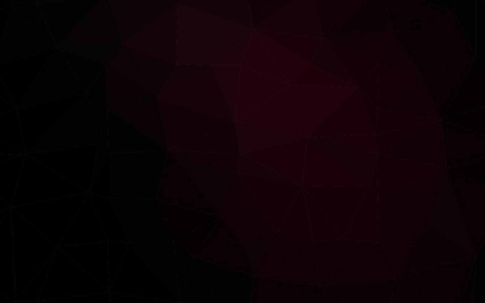 Dark Red vector triangle mosaic template.