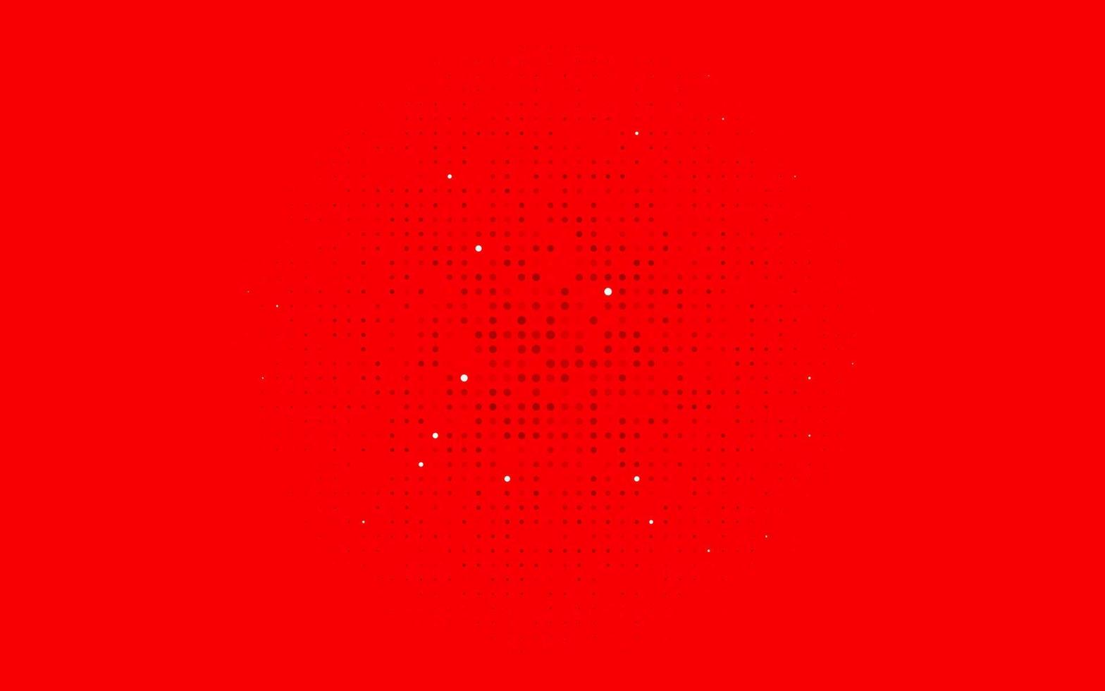 plantilla de vector rojo claro con círculos.