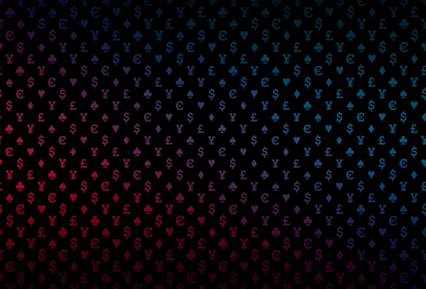 Dark blue, red vector layout with elements of cards.