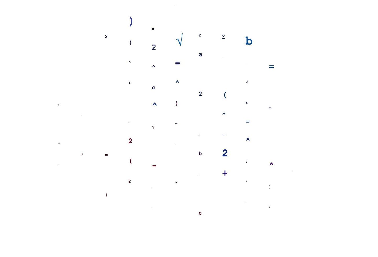 Light Blue, Red vector texture with mathematic symbols.
