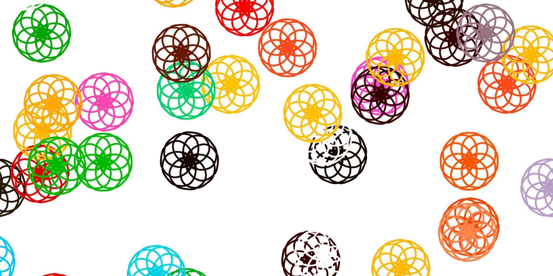 Light Multicolor vector layout with circle shapes.