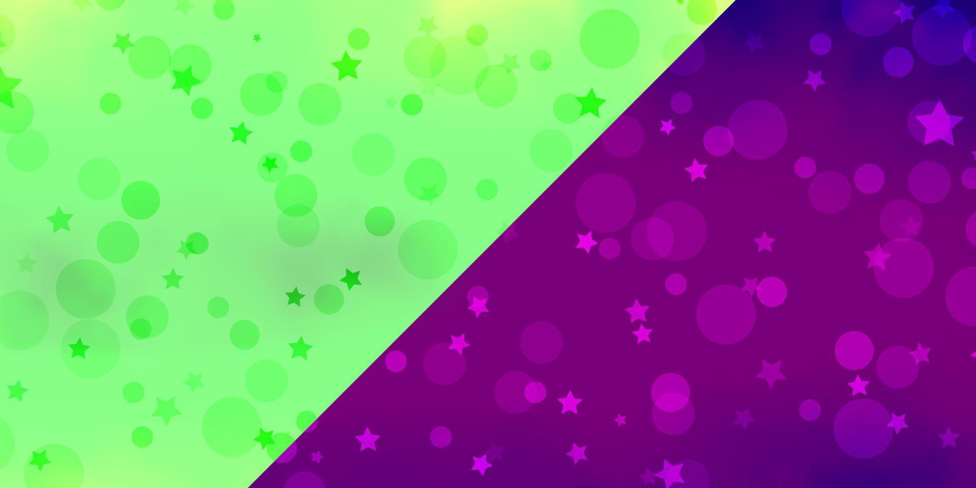 Vector template with circles, stars.
