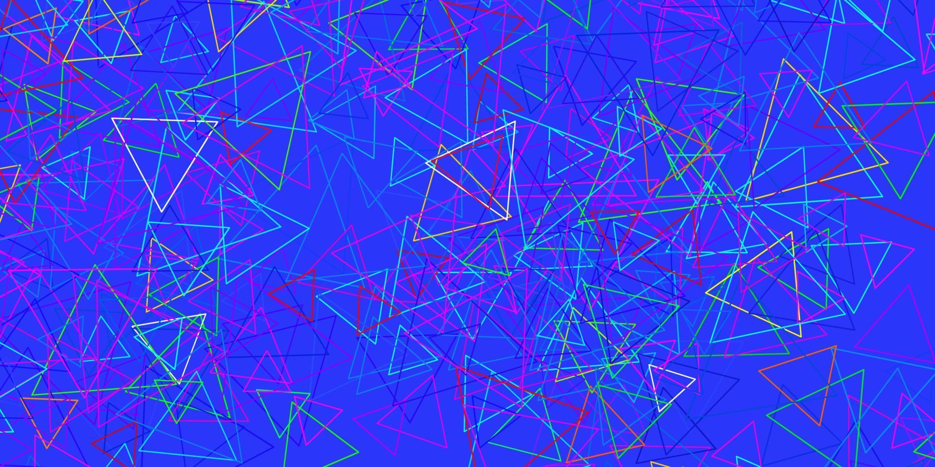 Dark Multicolor vector layout with triangle forms.