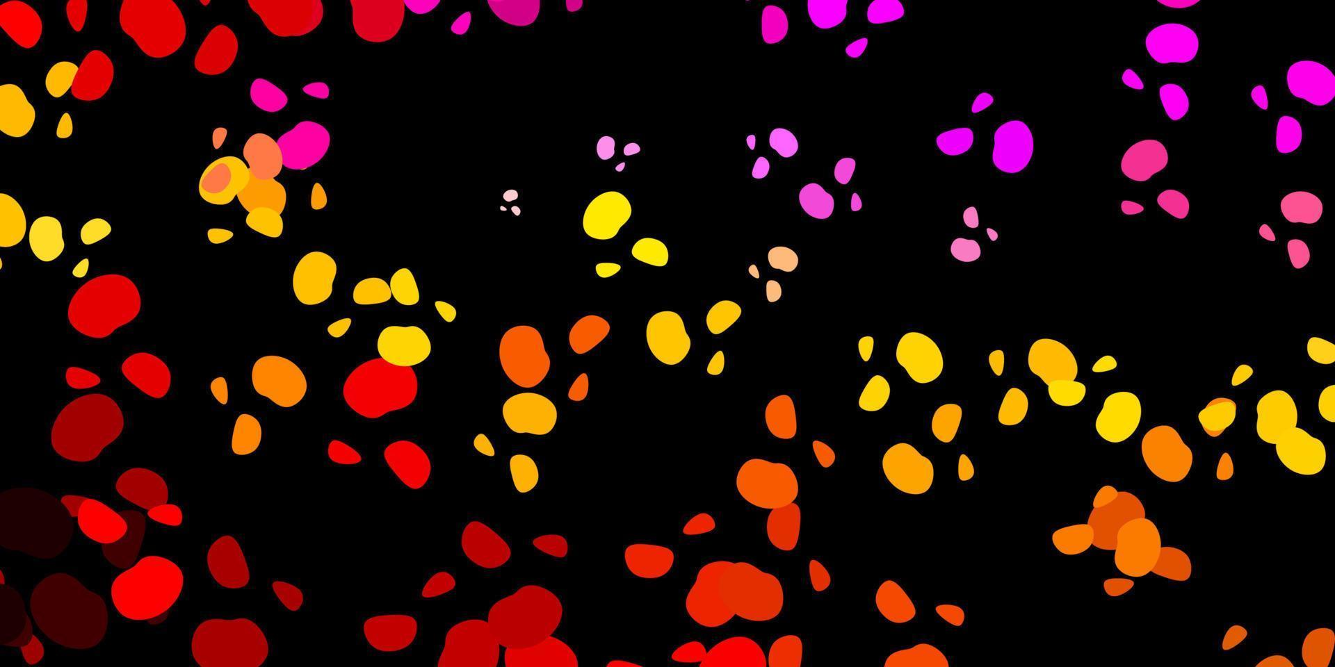 Dark multicolor vector pattern with abstract shapes.