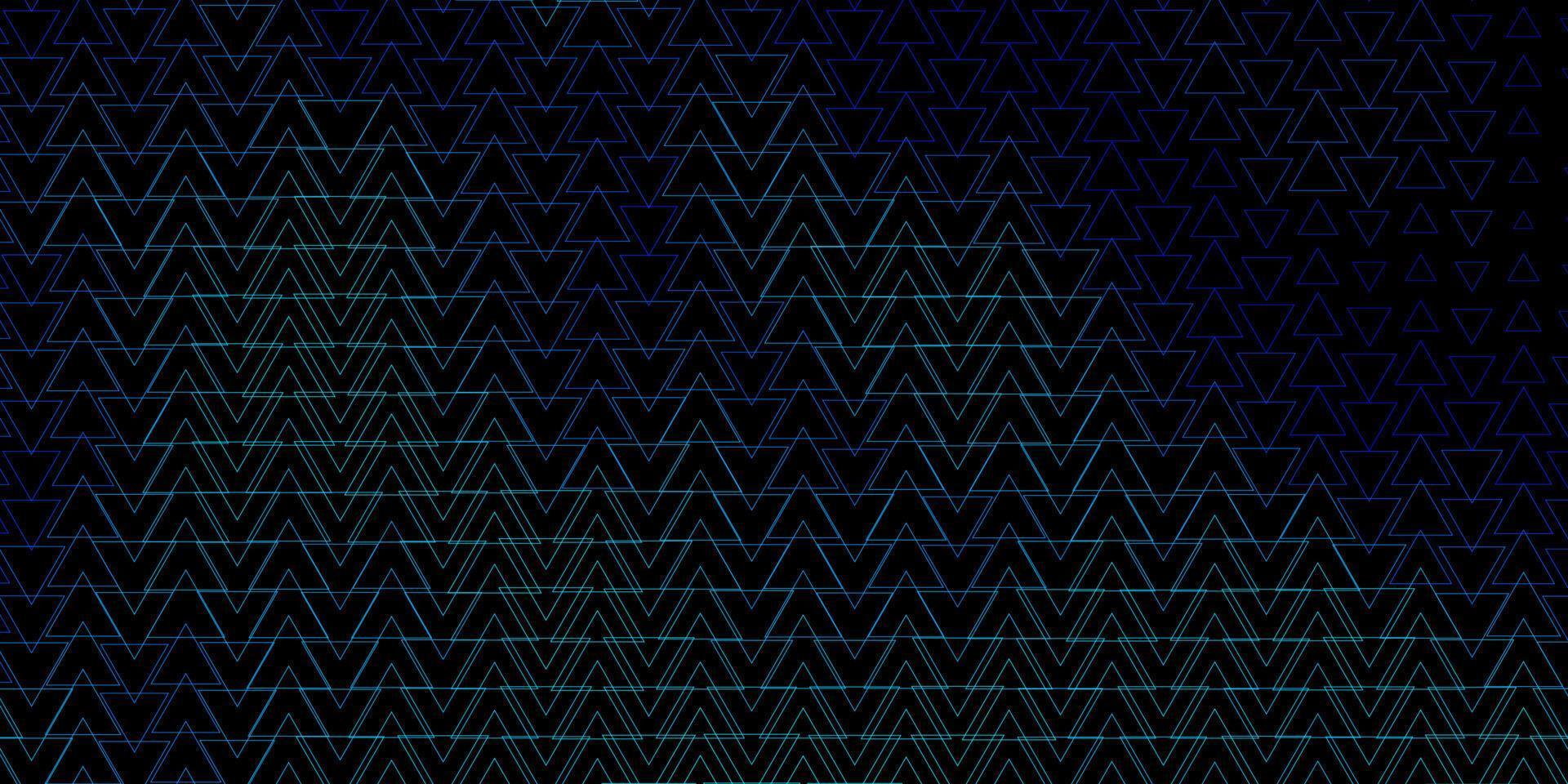 Dark BLUE vector background with polygonal style.