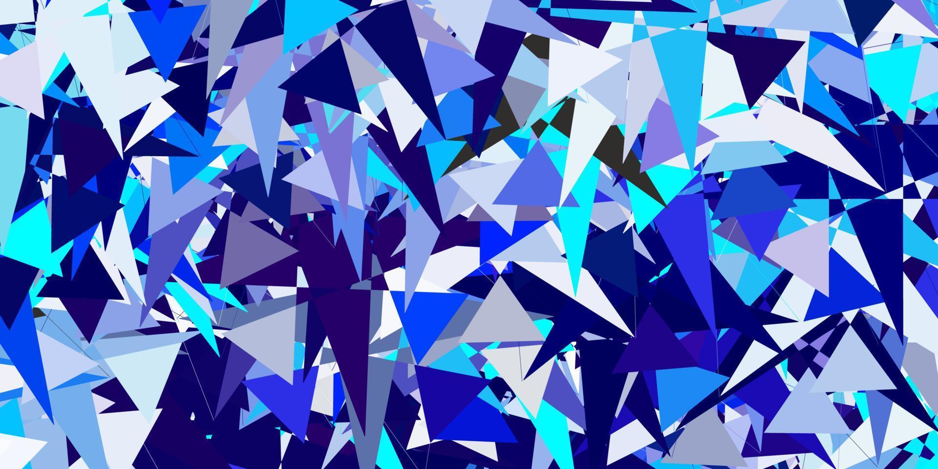 Light BLUE vector background with polygonal forms.