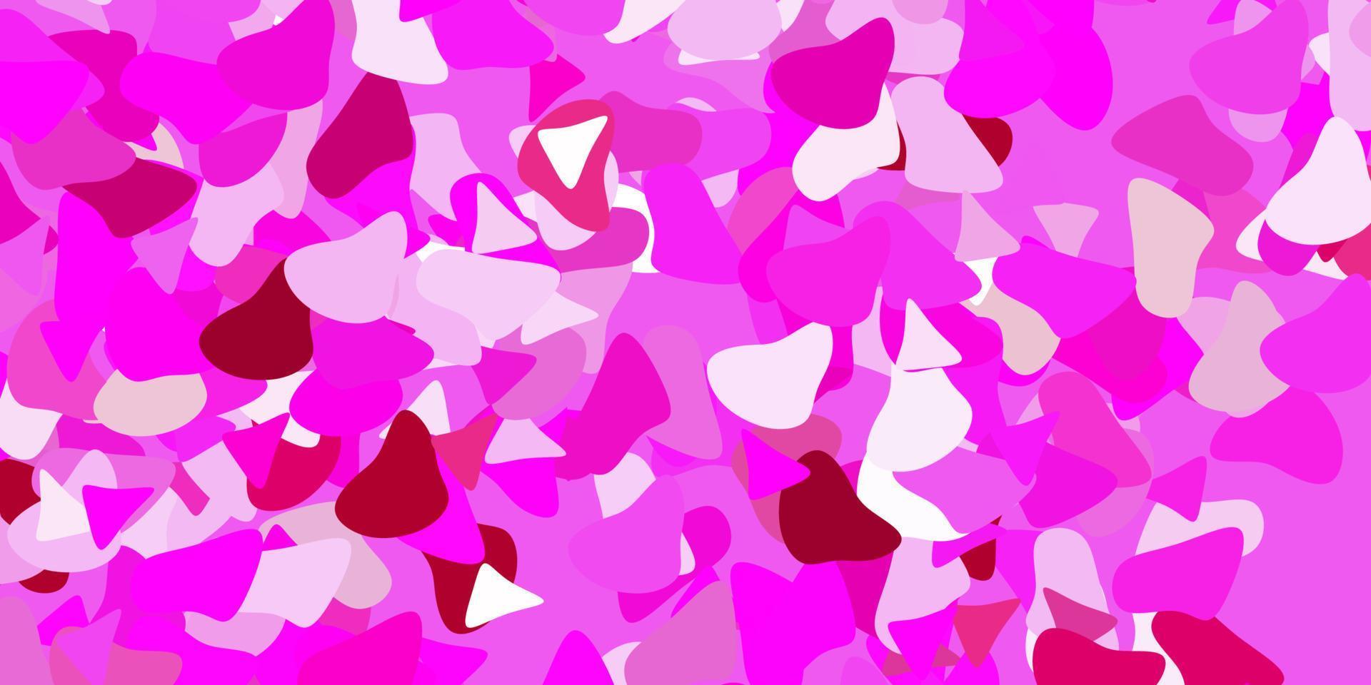 Light pink vector pattern with abstract shapes.