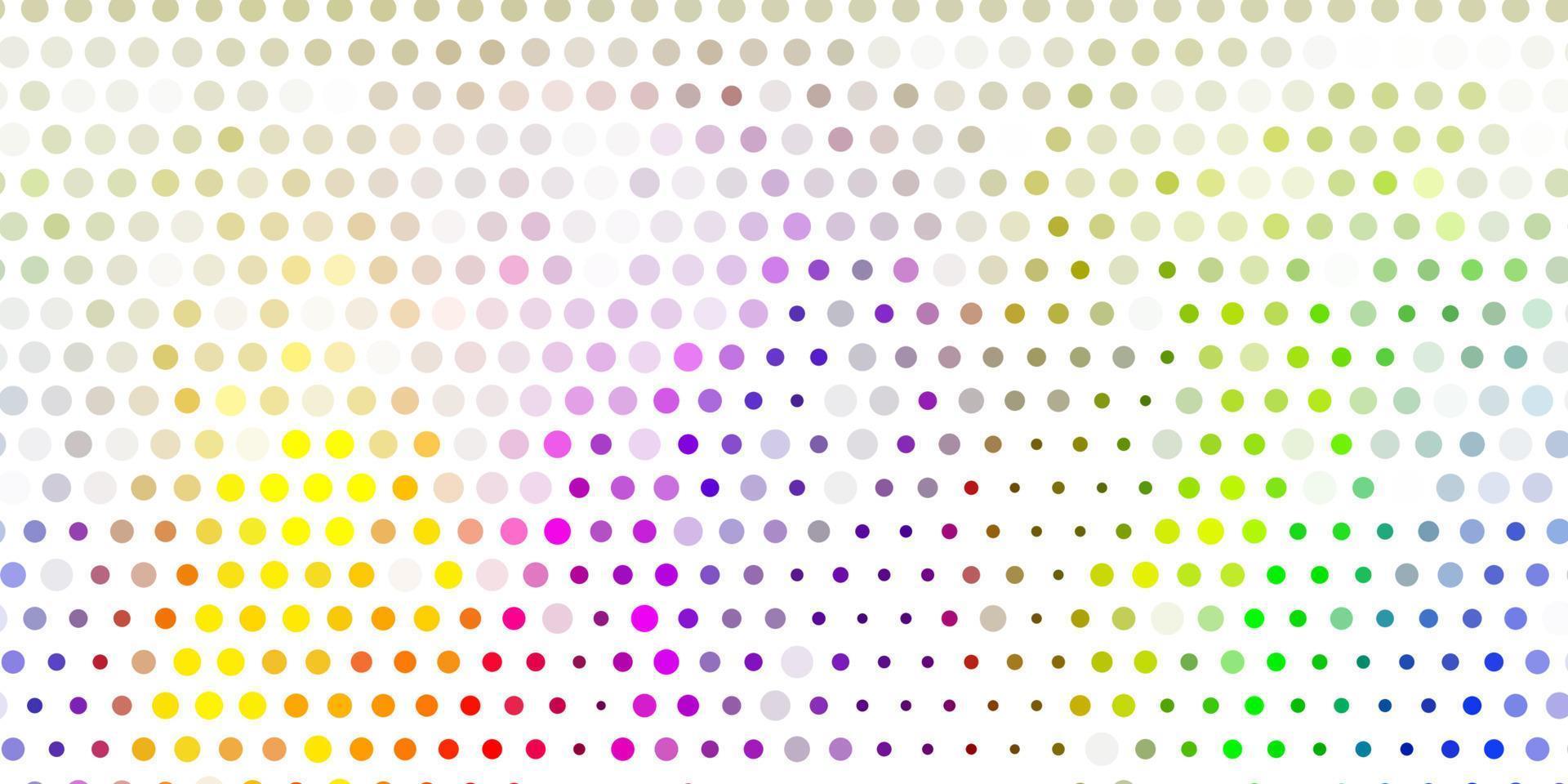 Light multicolor vector template with circles.