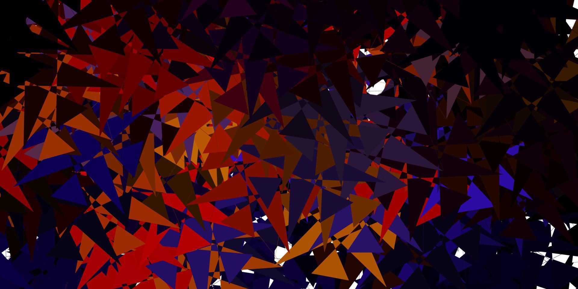 Dark Multicolor vector texture with random triangles.