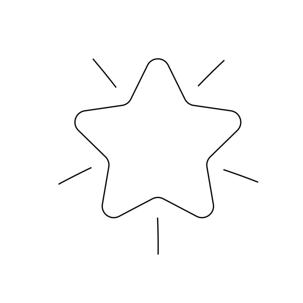 Premium star icon. High quality mark on white background vector