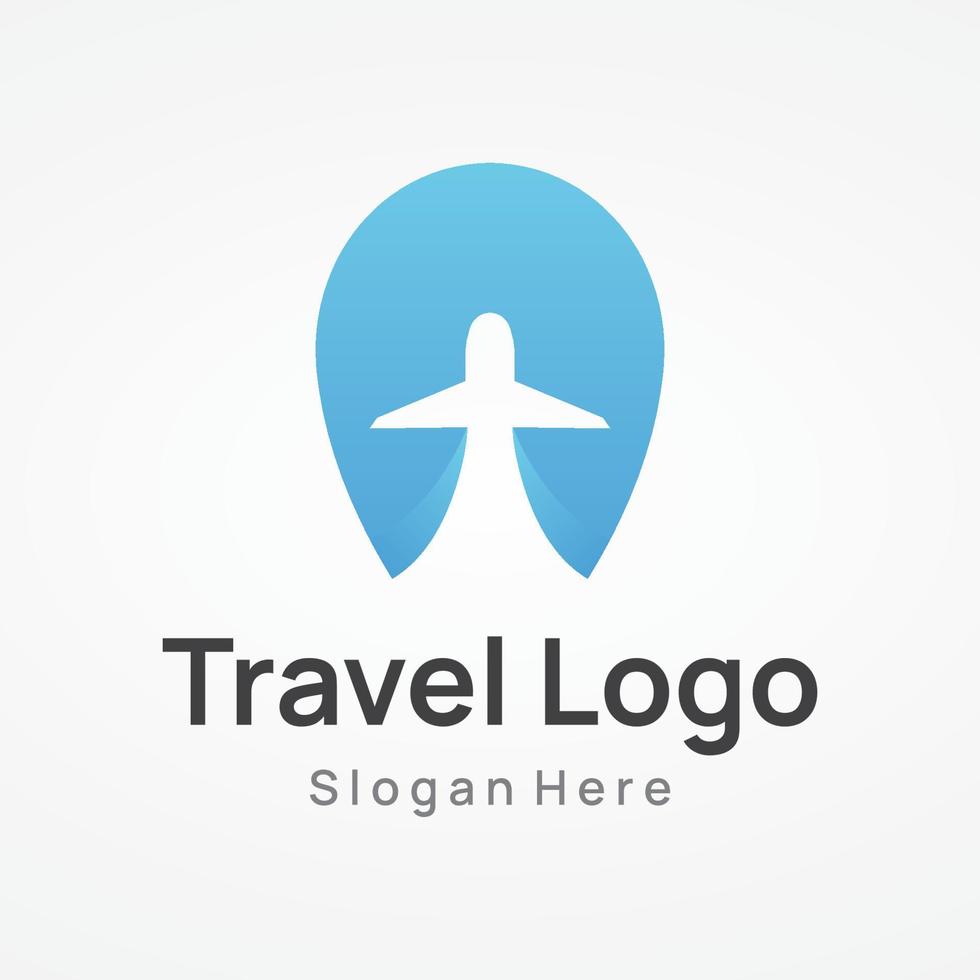 Airline ticket agency logo template design,vacation,traveling in summer isolated on background.logo for business,brand,agency and travel. vector