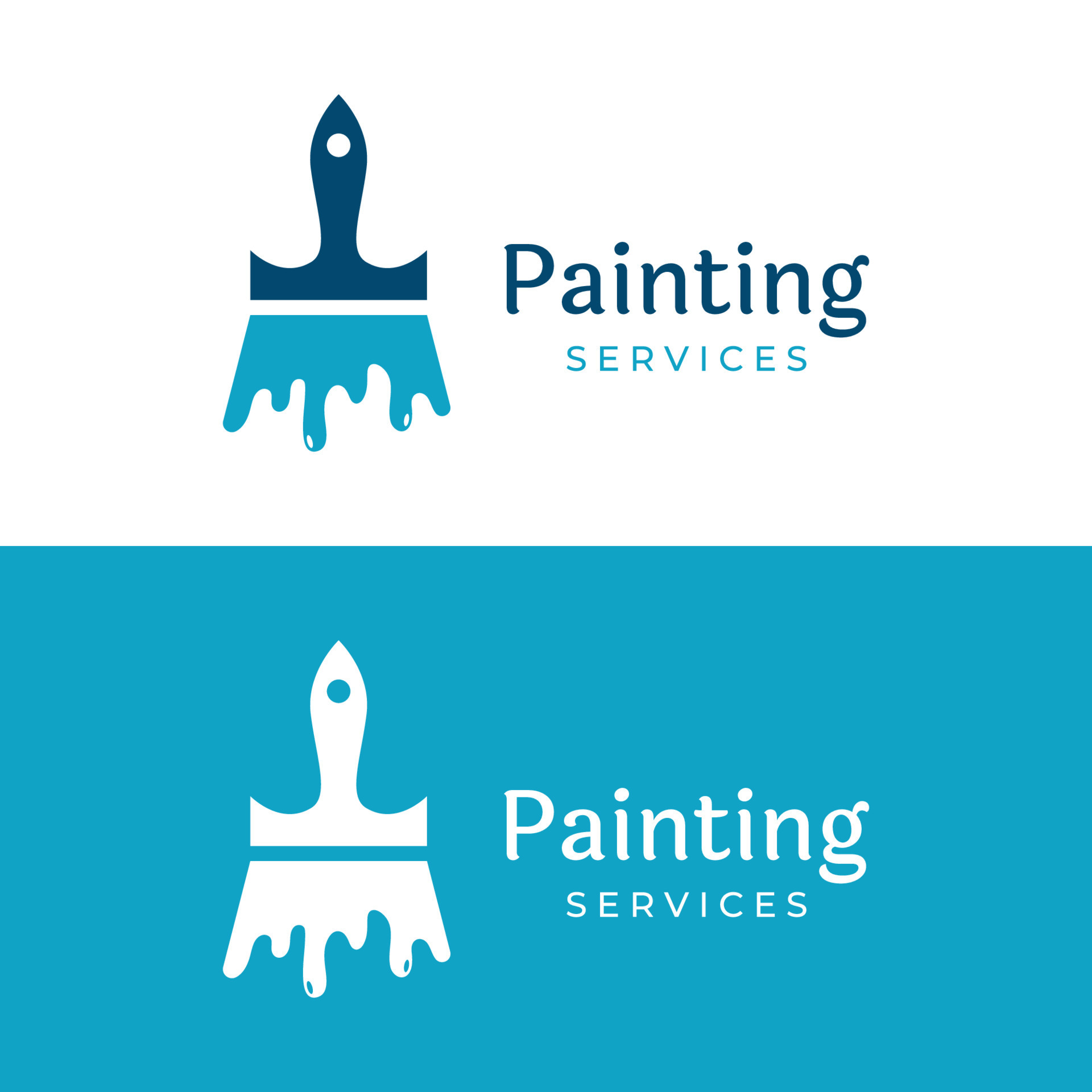 Paint Brush Stroke Logo Vector Art Icons And Graphics For Free Download Abstract Paint Brush And House Paint Logo Template Creative Design With Brush Sign And Modern Brush Strokes In Colorful Colors Logo For Business Paint Company And Paint Shop Free Vector