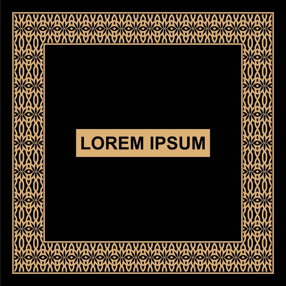 Vintage ornamental vector frame. Vektor Illustration